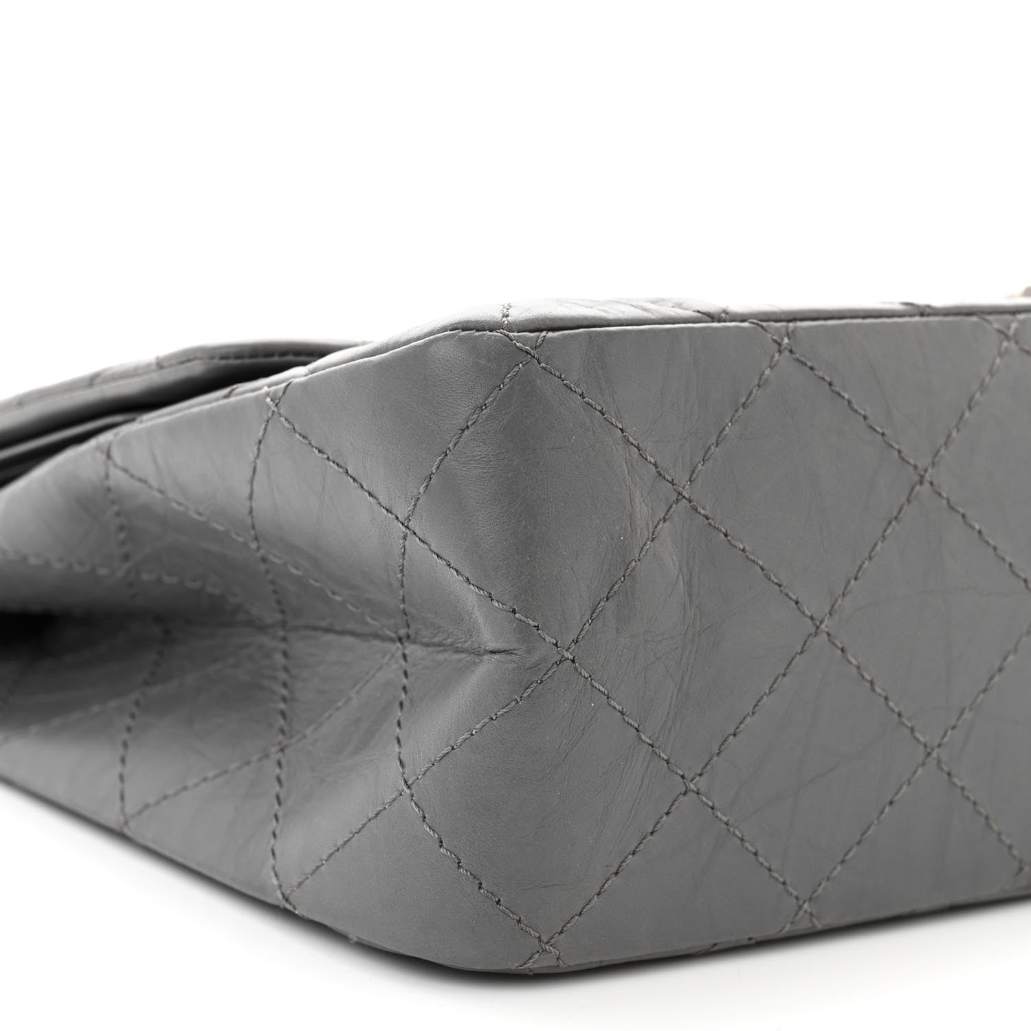 Chanel Aged Calfskin Quilted 2.55 Reissue 227 Flap Dark Grey 9 of 10