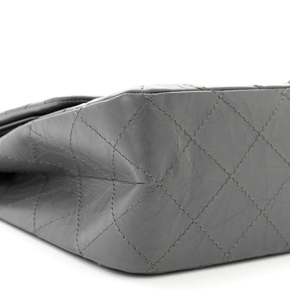 Chanel Aged Calfskin Quilted 2.55 Reissue 227 Flap Dark Grey 9 of 10