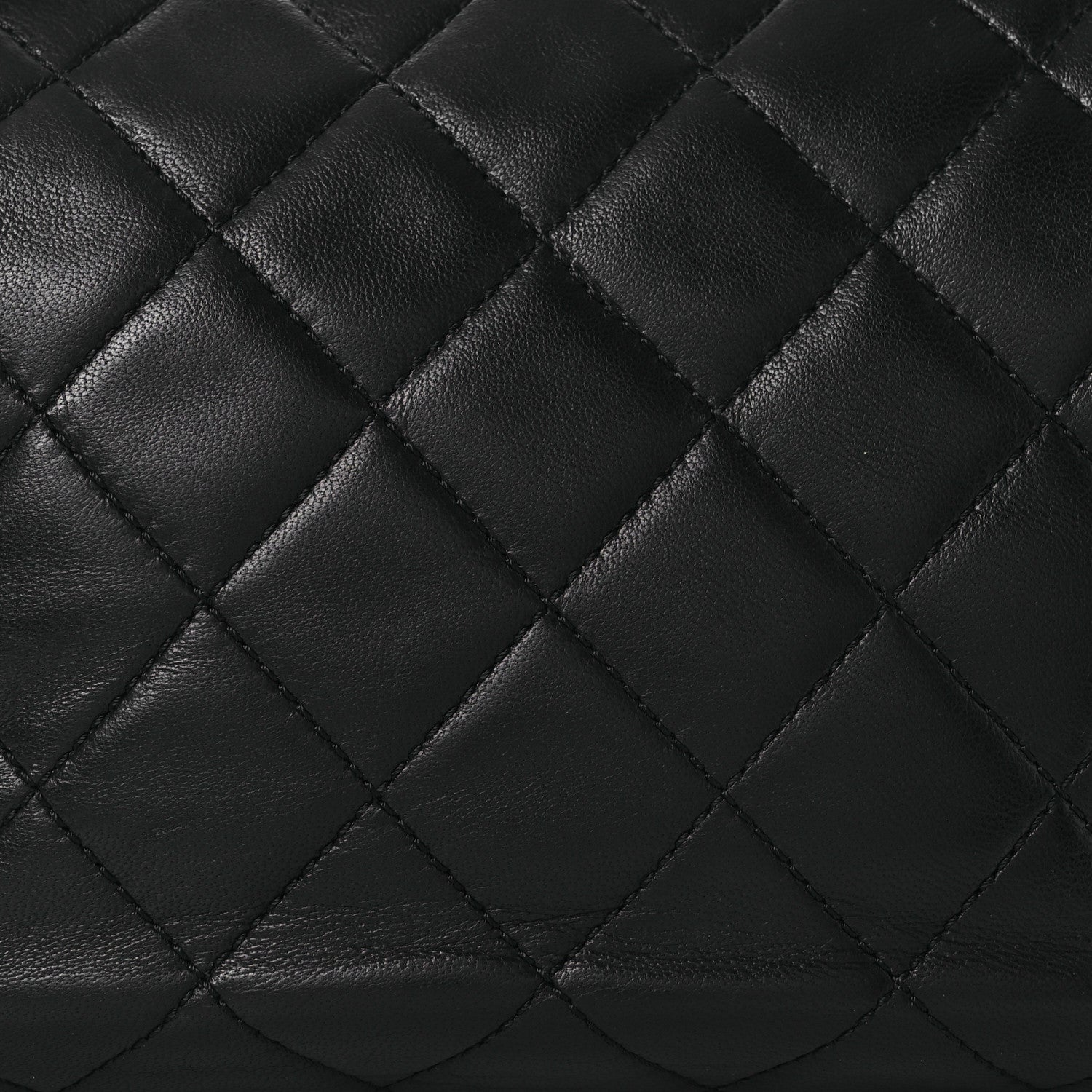 Chanel Lambskin Quilted Metal Frame Clutch Black 9 of 14