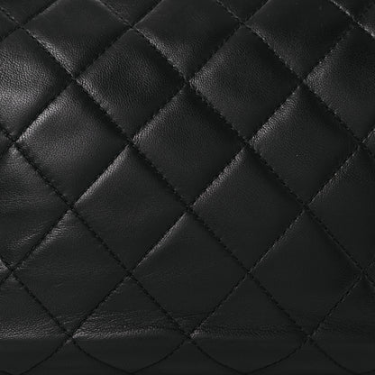 Chanel Lambskin Quilted Metal Frame Clutch Black 9 of 14