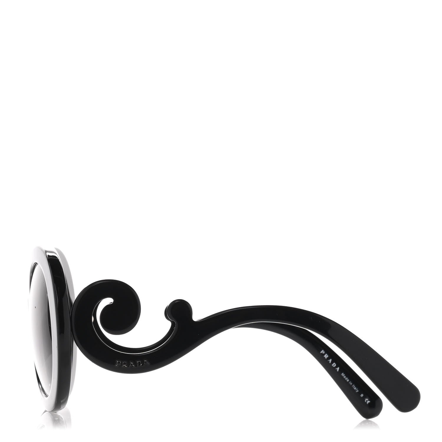 Prada Baroque Sunglasses SPR 27N Black 3 of 11