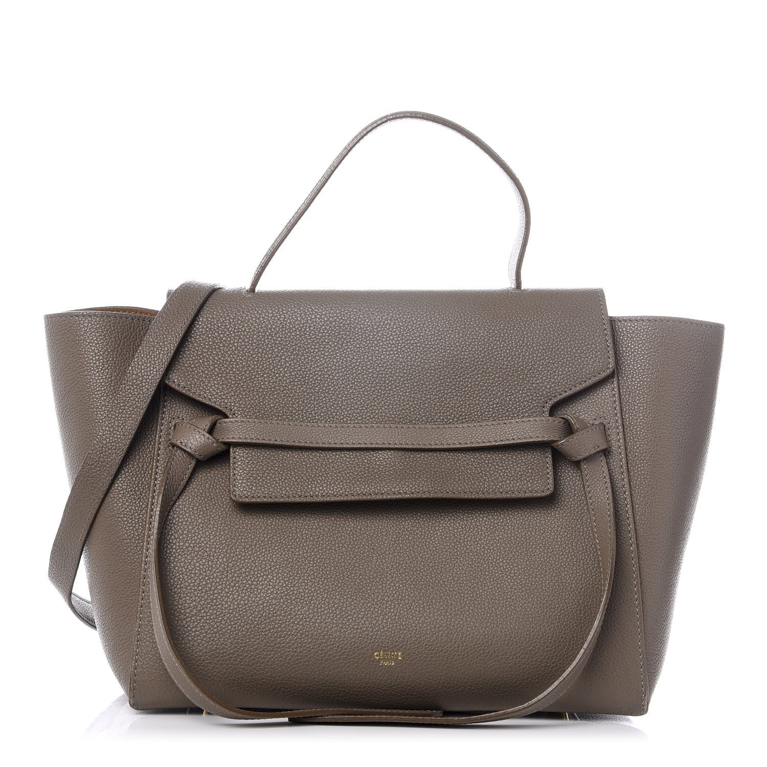 Celine Grained Calfskin Mini Belt Bag Grey 1 of 9