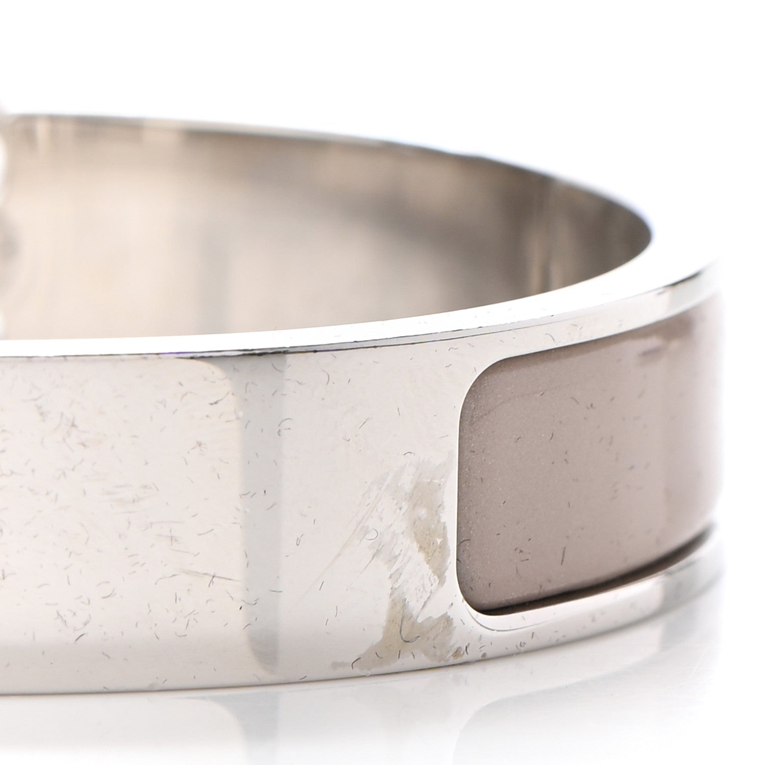 Hermes Enamel Narrow Clic Clac H Bracelet GM Marron Glace 5 of 6