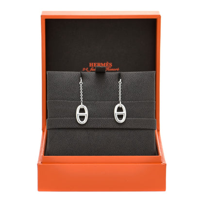 Hermes Sterling Silver Farandole Drop Earrings 6 of 6