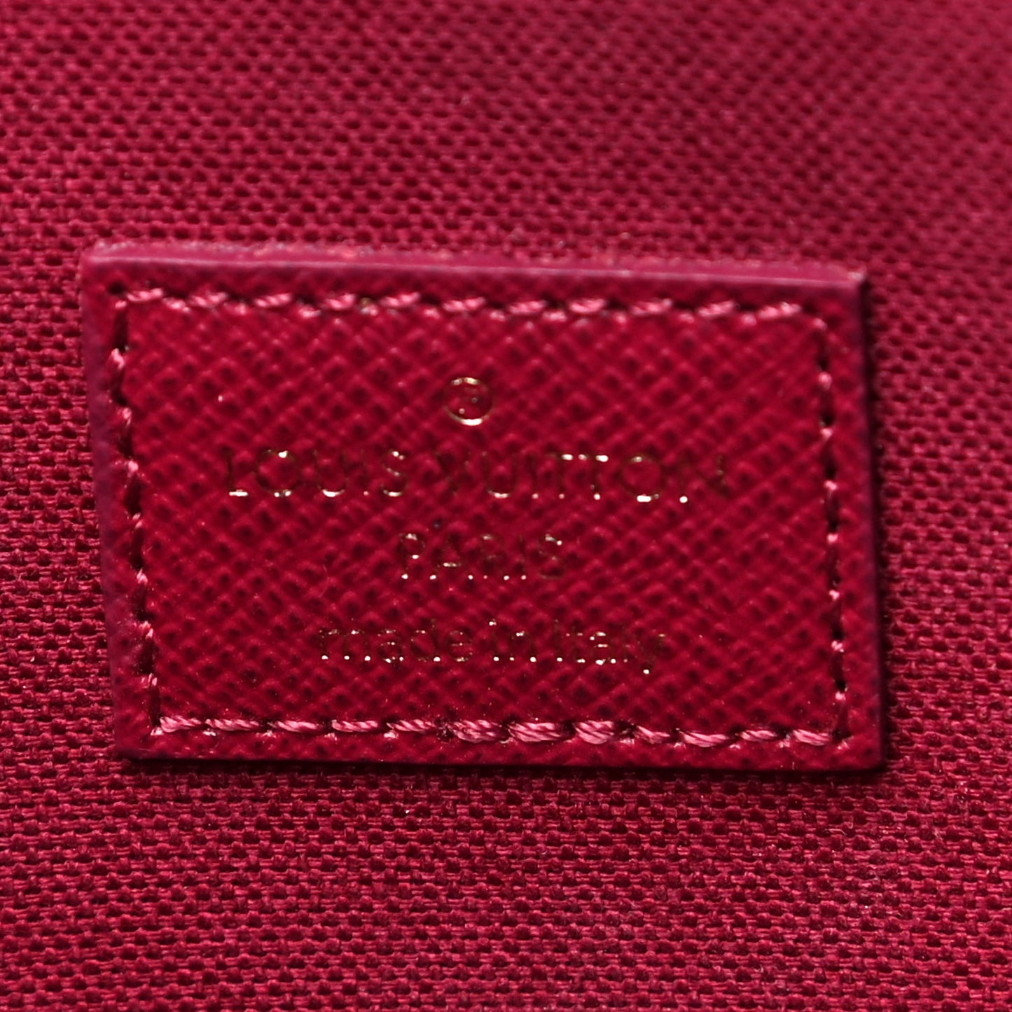 Monogram Pochette Felicie Chain Wallet Fuchsia