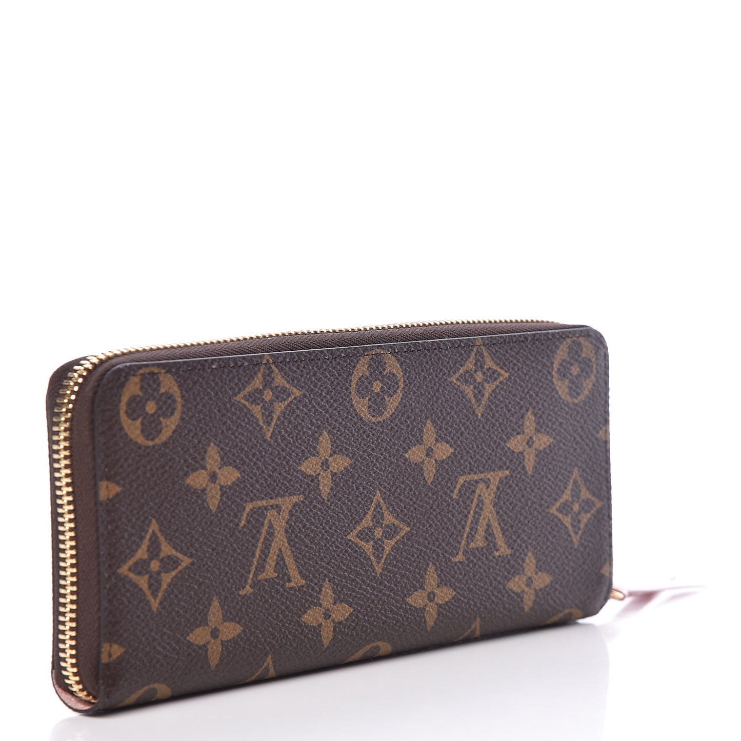 Monogram Clemence Wallet Rose Ballerine