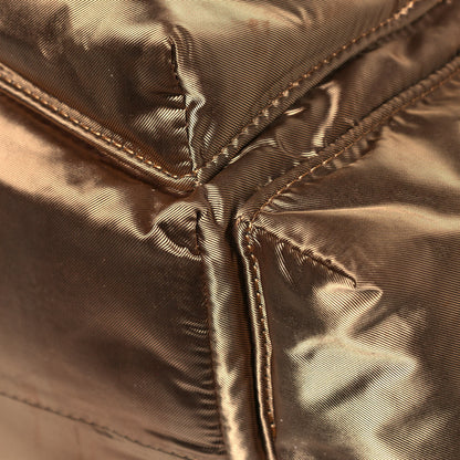 Burberry Metallic Satin Nylon Medium Rucksack Backpack Gold 11 of 20
