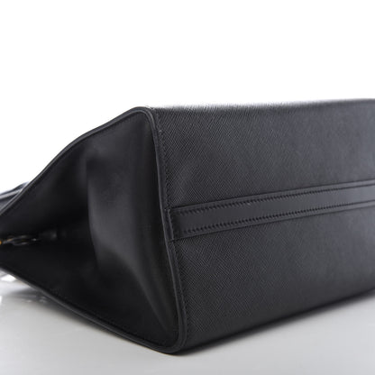 Prada Saffiano City Calfskin Small Esplanade Tote Black 6 of 8