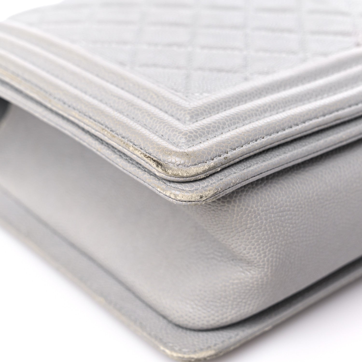 Chanel Caviar Quilted New Medium Boy Flap Grey 9 of 19