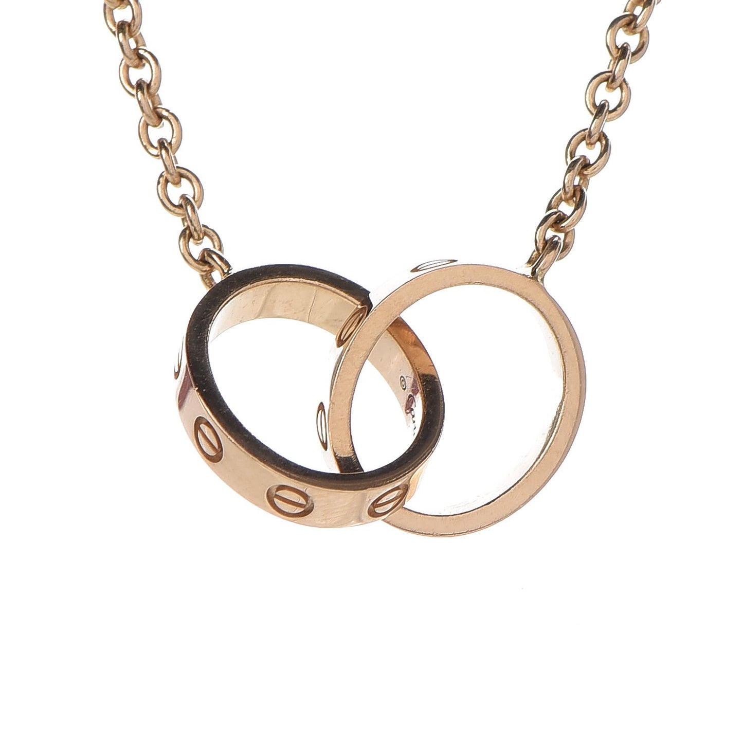 18K Yellow Gold Interlocking LOVE Necklace