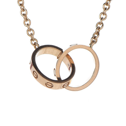 Cartier 18K Yellow Gold Interlocking LOVE Necklace 4 of 8