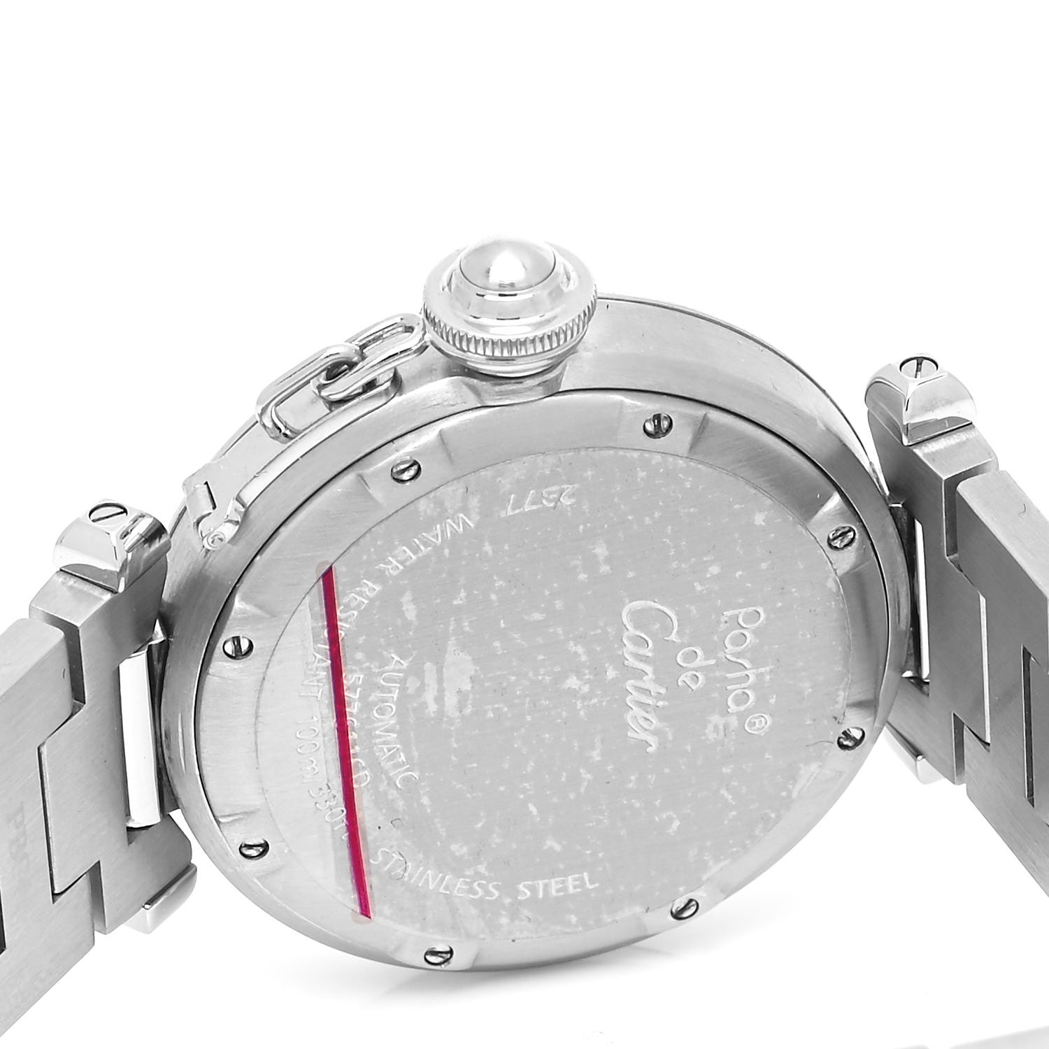 Cartier Stainless Steel 35mm Pasha GMT Automatic Watch 4 of 4