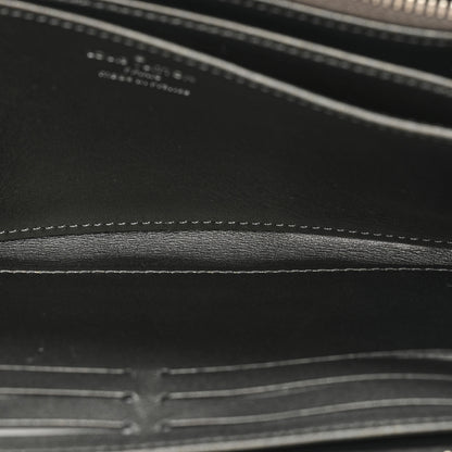 Louis Vuitton Lambskin Embossed Monogram Coussin Zippy Wallet Anthracite 9 of 13