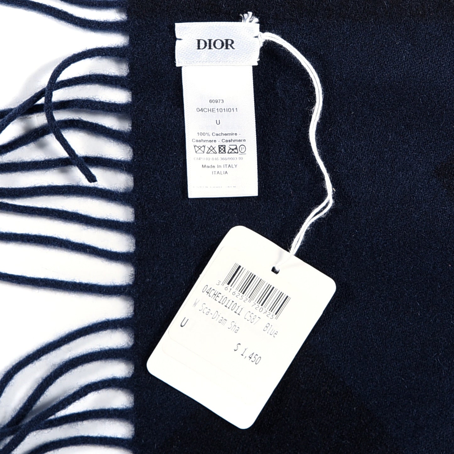 Cashmere Check'N'Dior Triangle Blue