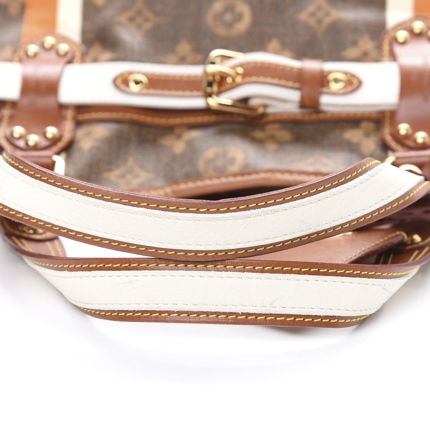 Monogram Rayures Tisse Sac PM