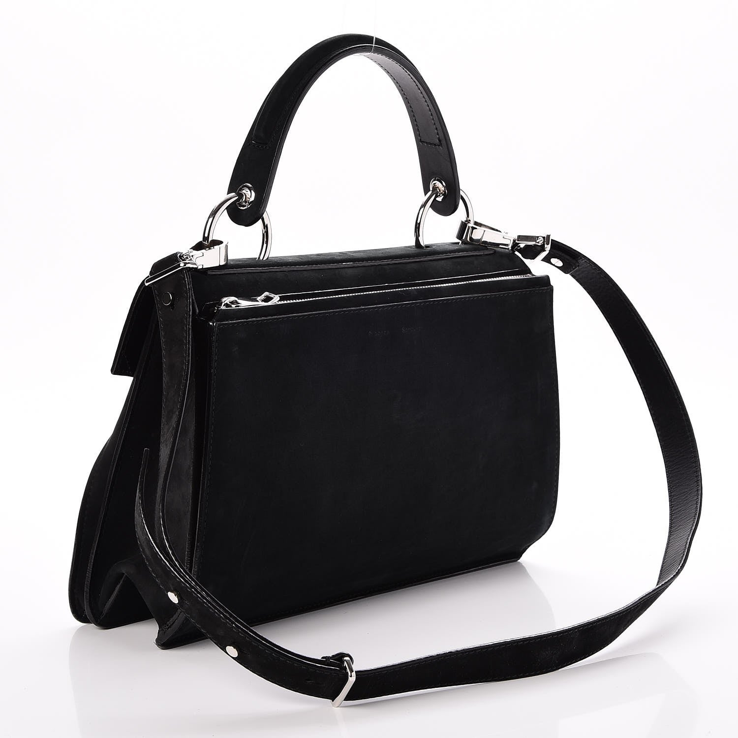 Proenza Schouler Suede Medium Hava Top Handle Bag Black 4 of 7