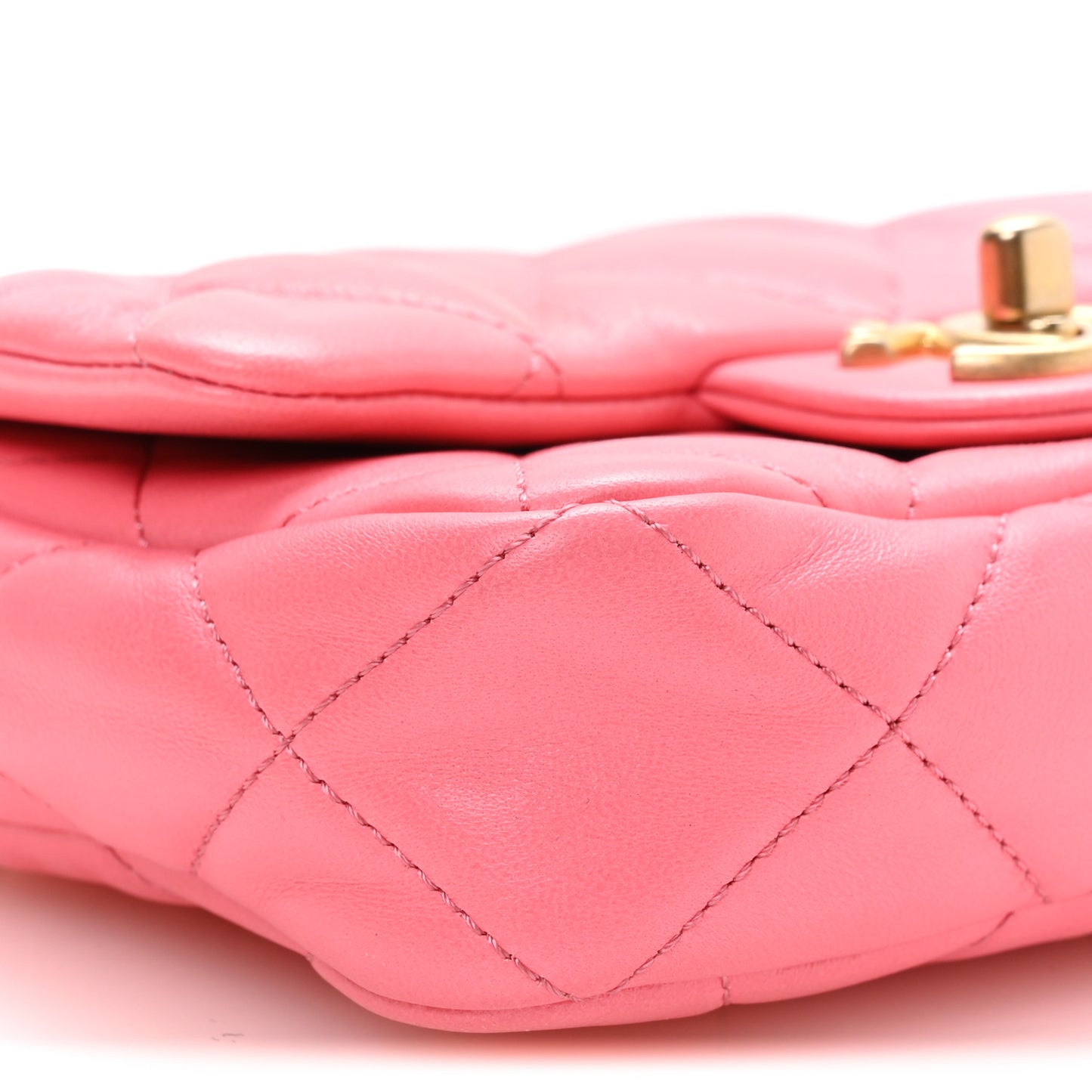 Lambskin Quilted Mini Funky Town Flap Pink