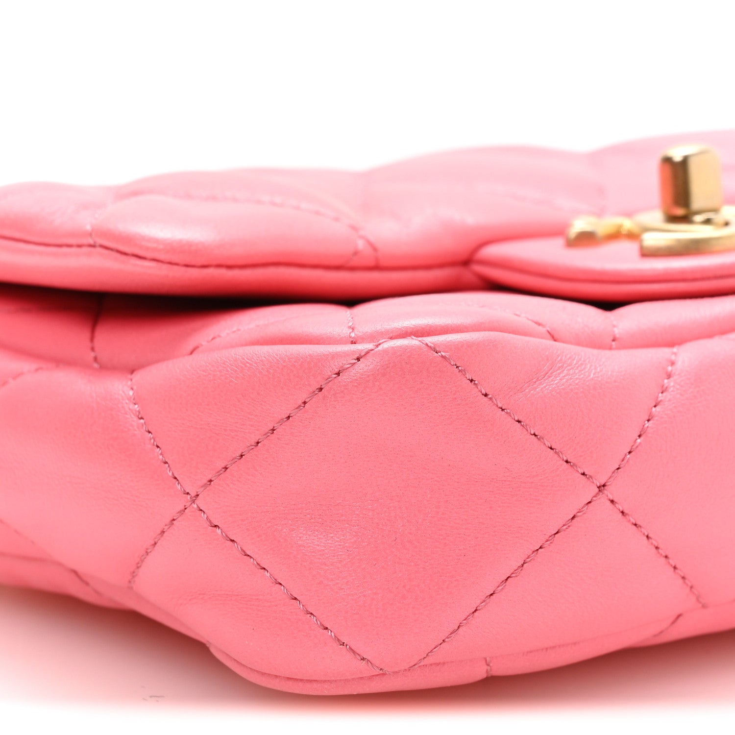 Chanel Lambskin Quilted Mini Funky Town Flap Pink 8 of 10