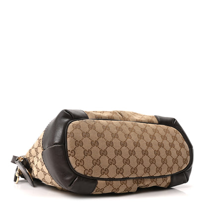 Gucci Monogram Medium Sukey Top Handle Dark Brown 3 of 9