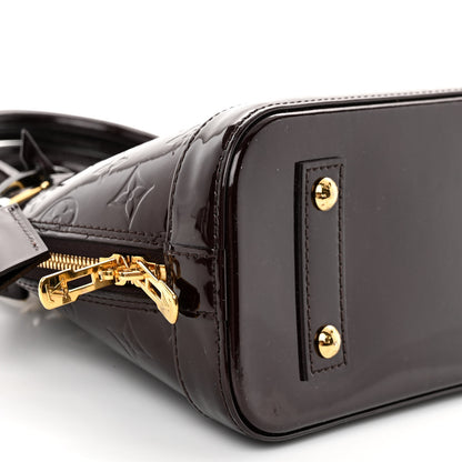 Louis Vuitton Vernis Alma BB Amarante 8 of 9