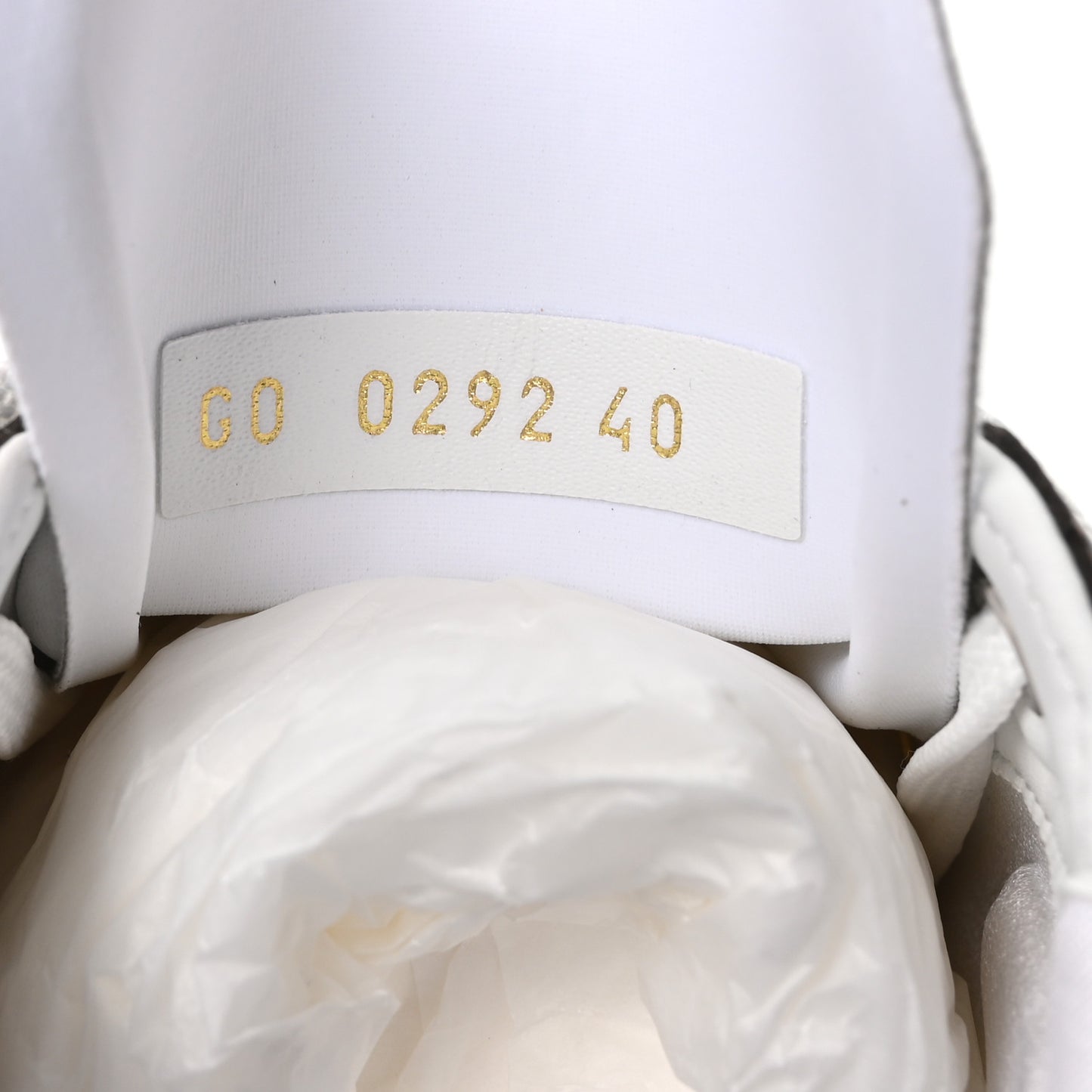 Monogram Calfskin Run 55 Sneakers 40 White