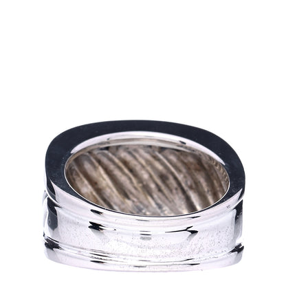 David Yurman Sterling Silver Diamond Cable Cigar Band Ring 56 7.5 3 of 6