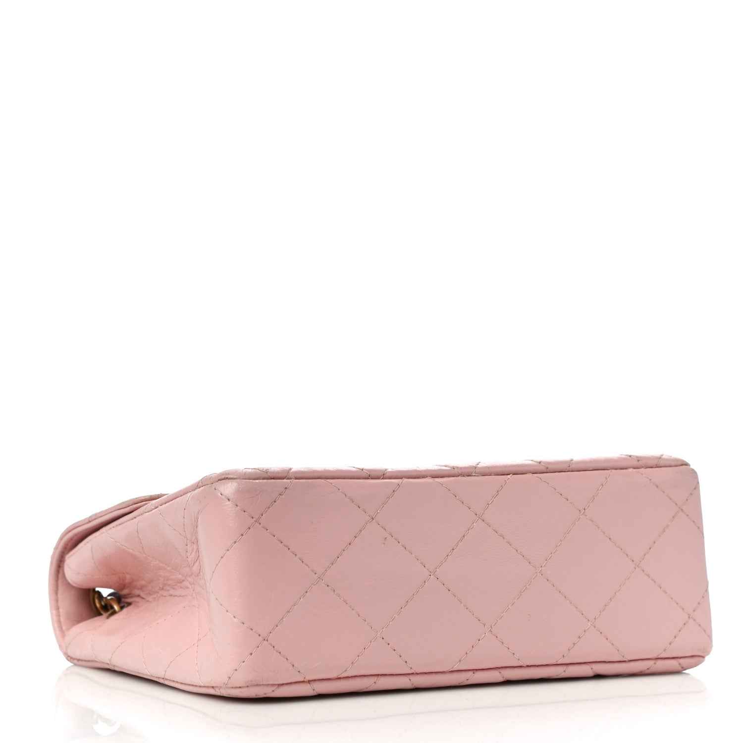 Chanel Lambskin Quilted Mini Square Flap Bag Light Pink 4 of 14