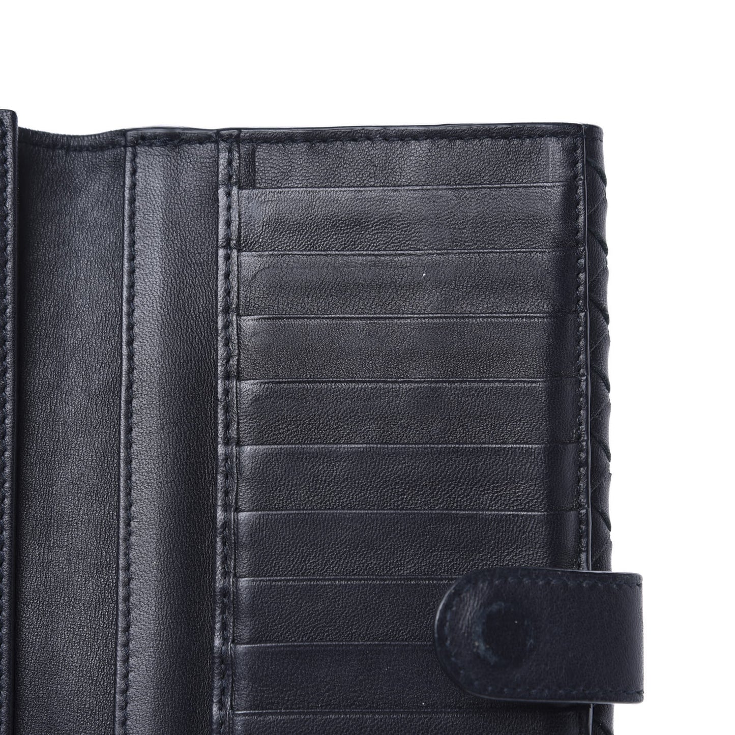 Nappa Intrecciato Continental Wallet Black