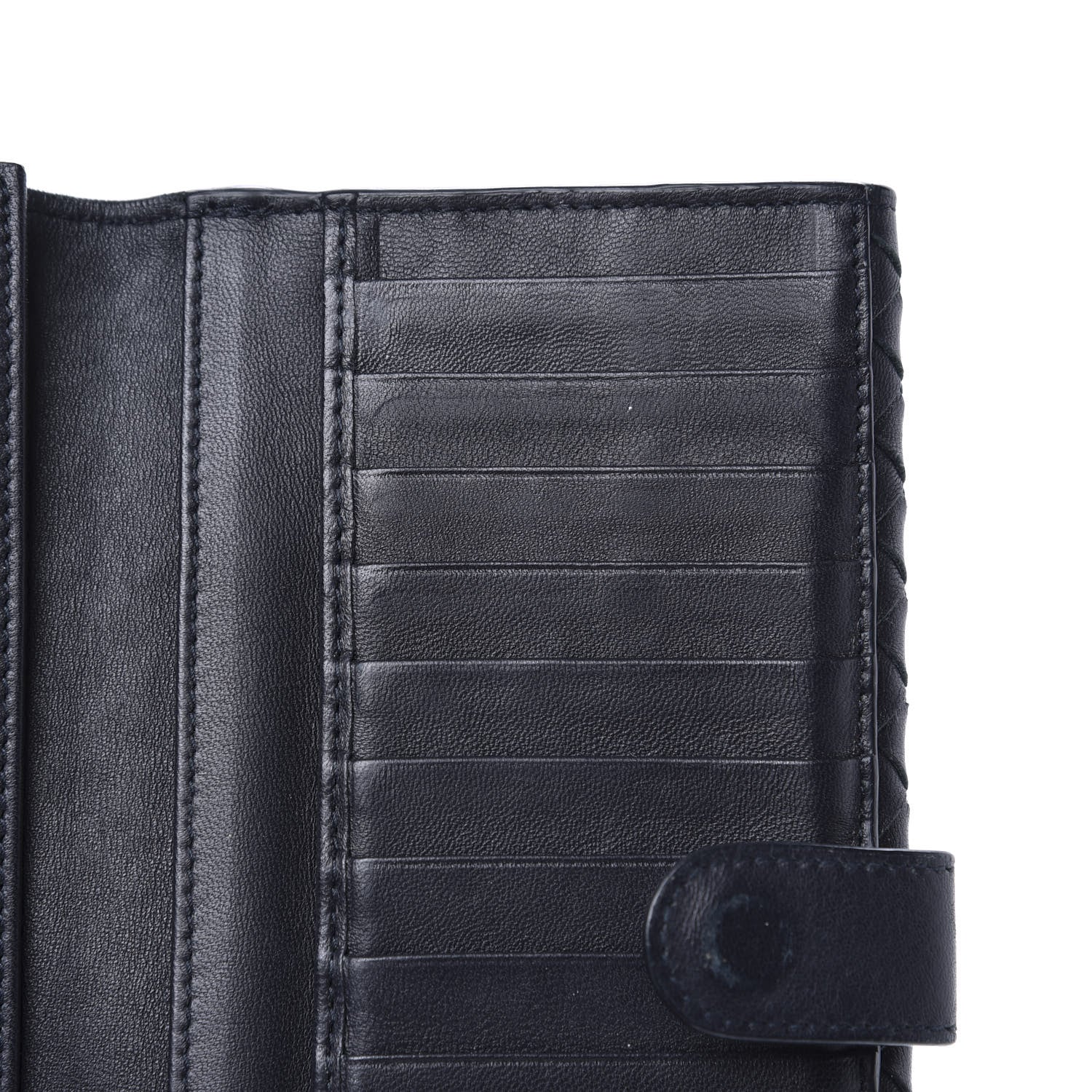 Bottega Veneta Nappa Intrecciato Continental Wallet Black 9 of 9