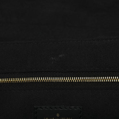 Louis Vuitton Lambskin Flower Quilted Twist Shoulder Bag GM Black 11 of 12
