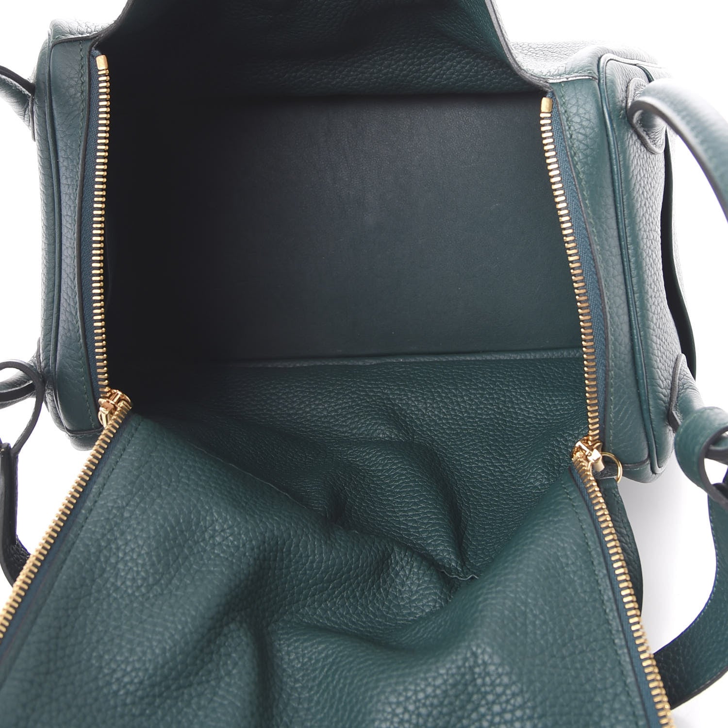 Hermes Taurillon Clemence Lindy 30 Vert Bosphore 4 of 12