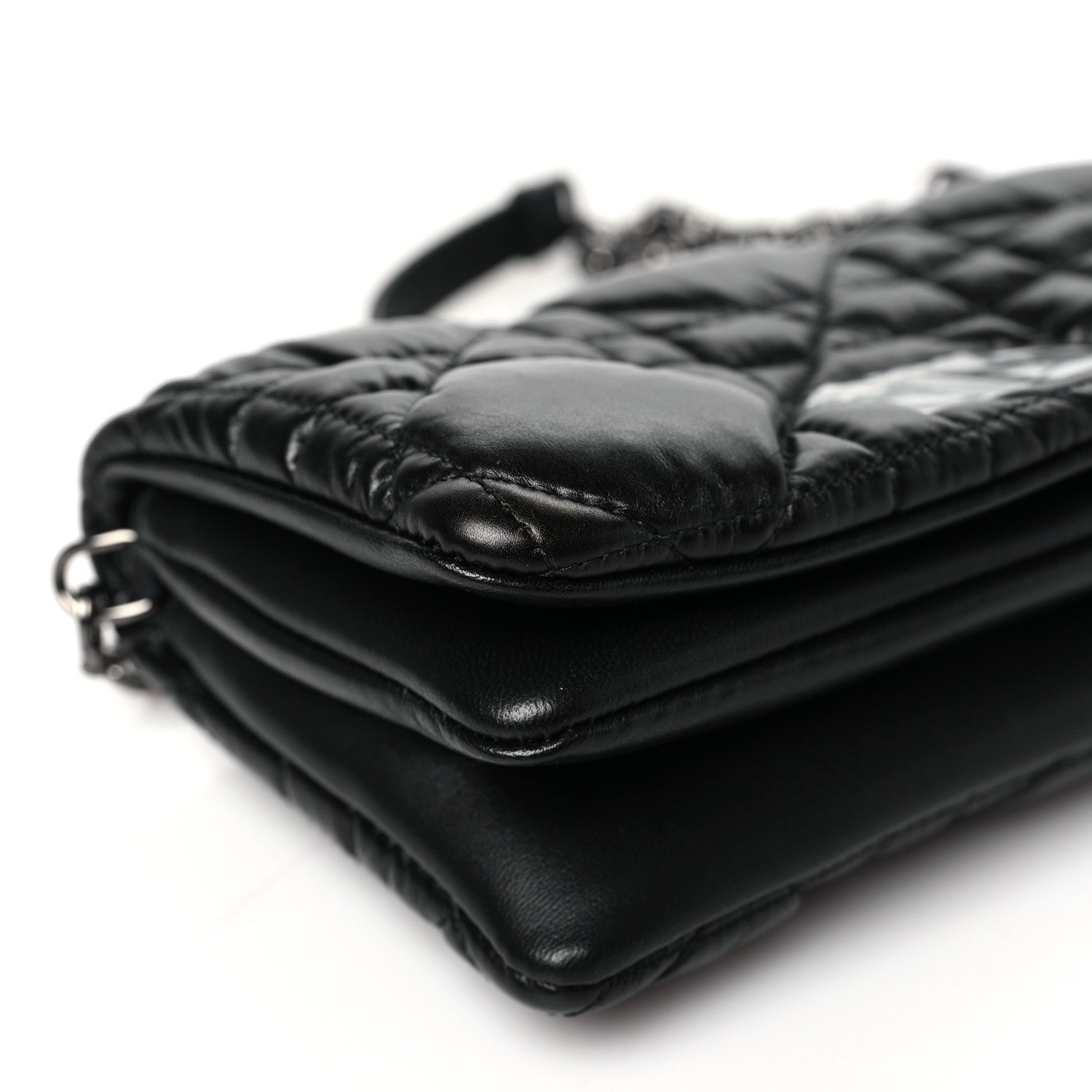 Christian Dior Calfskin Macrocannage Mini Caro Bag Black 9 of 10