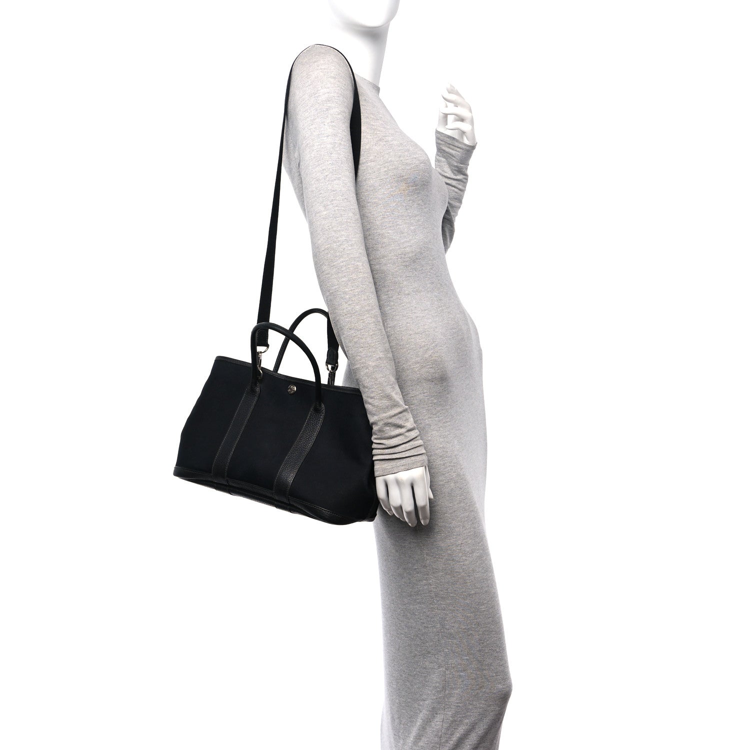 Hermes Toile Buffle Garden Party 30 TPM Black 2 of 11