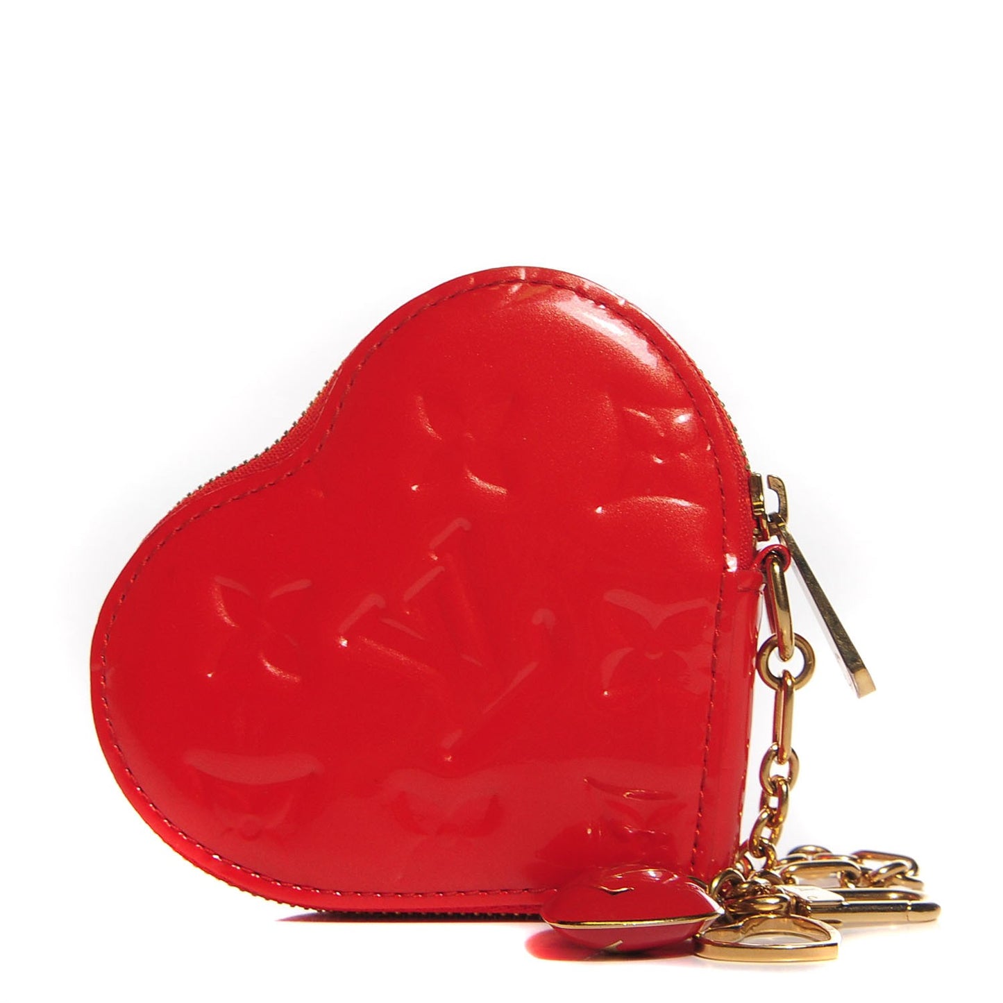 Vernis Heart Coin Purse Orange Sunset