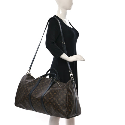 Louis Vuitton Monogram Macassar Keepall Bandouliere 55 2 of 12