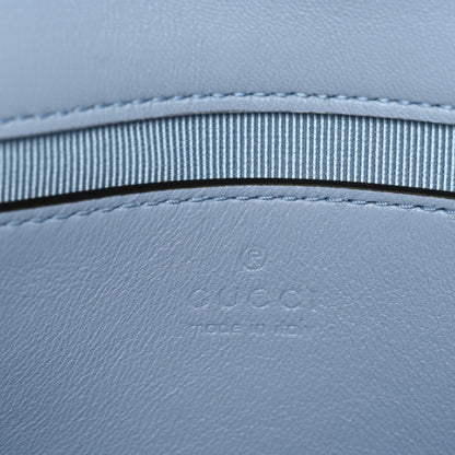 Gucci Lambskin Matelasse Small GG Marmont Shoulder Bag Porcelain Light Blue 6 of 10