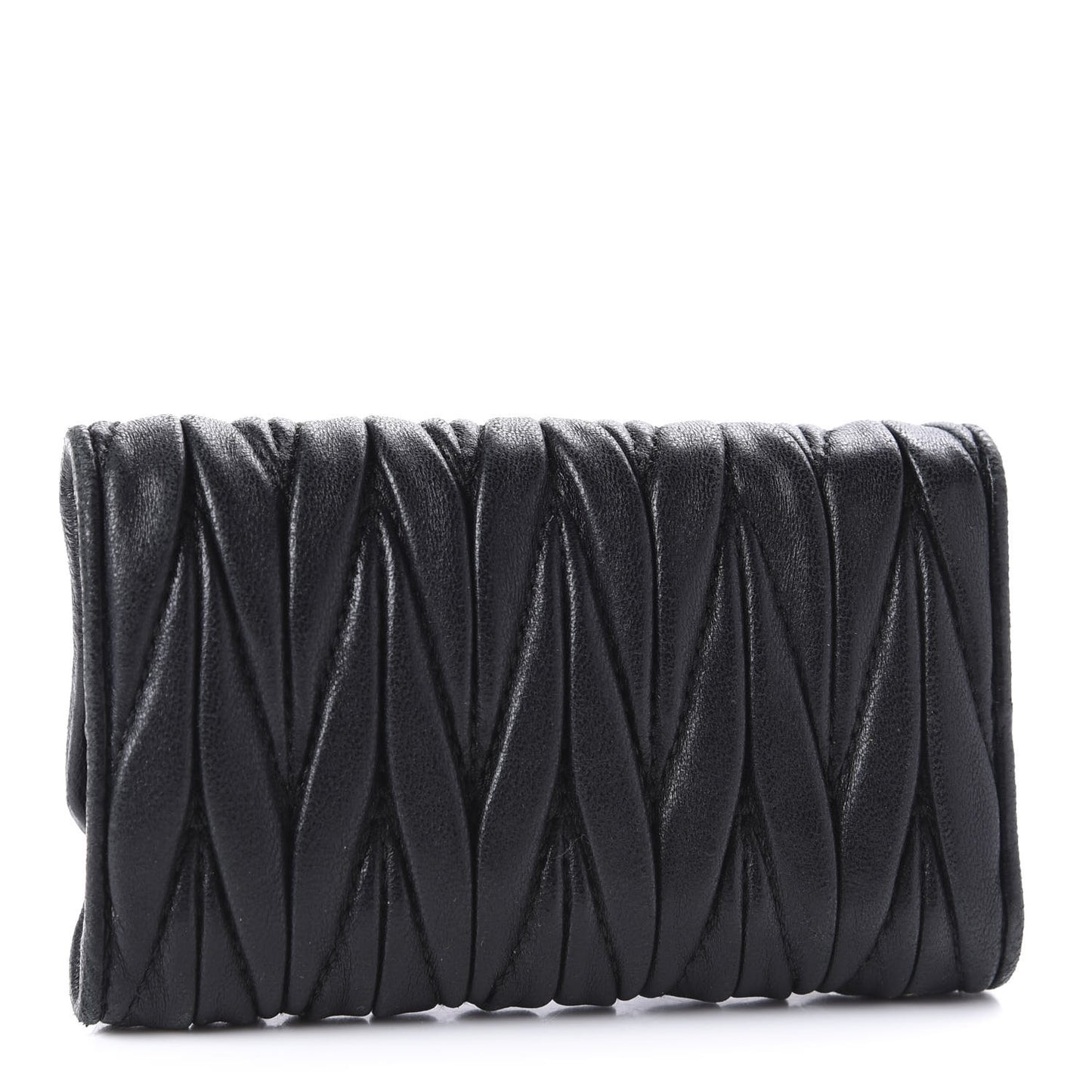 Nappa Matelasse 6 Key Holder Black