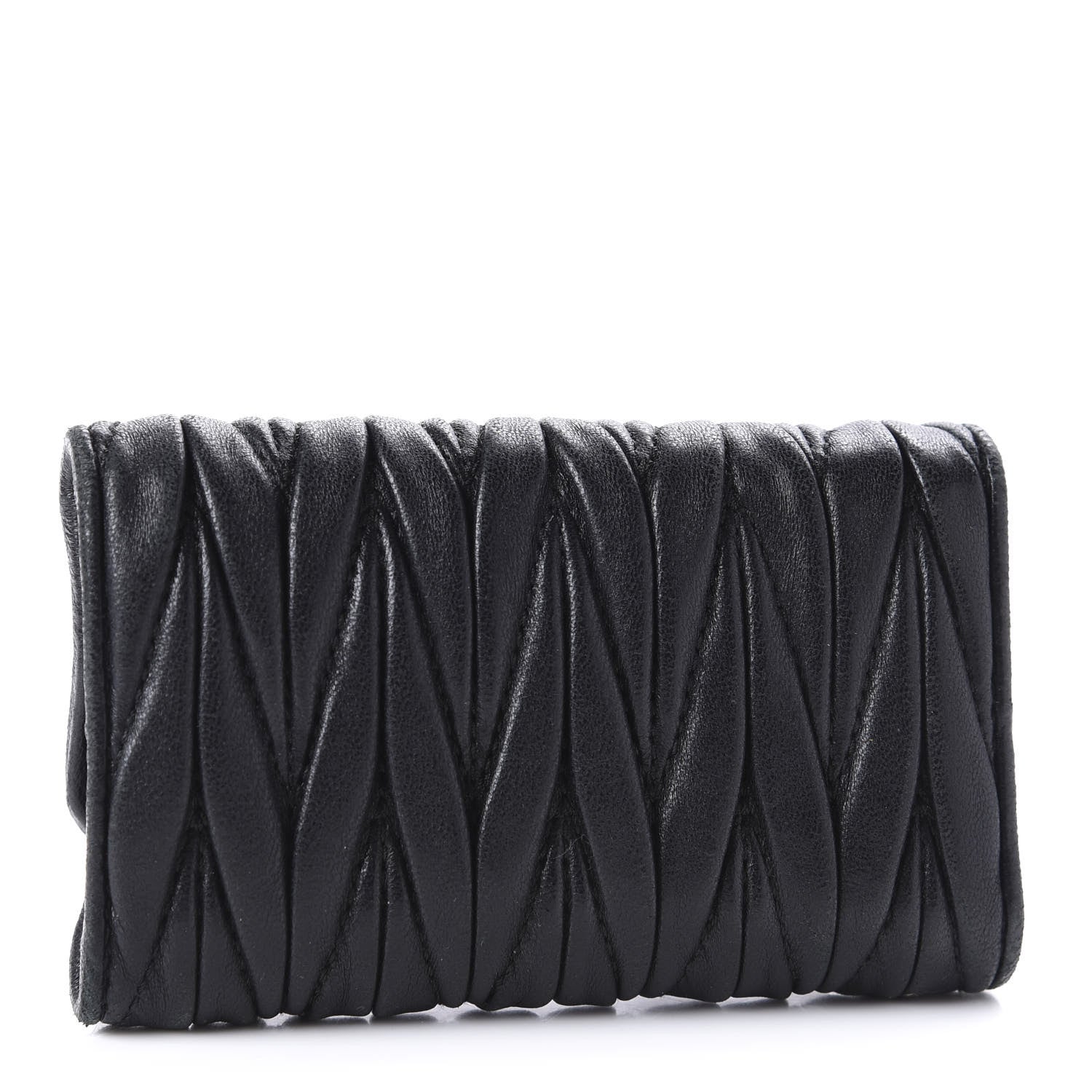 Miu Miu Nappa Matelasse 6 Key Holder Black 2 of 9
