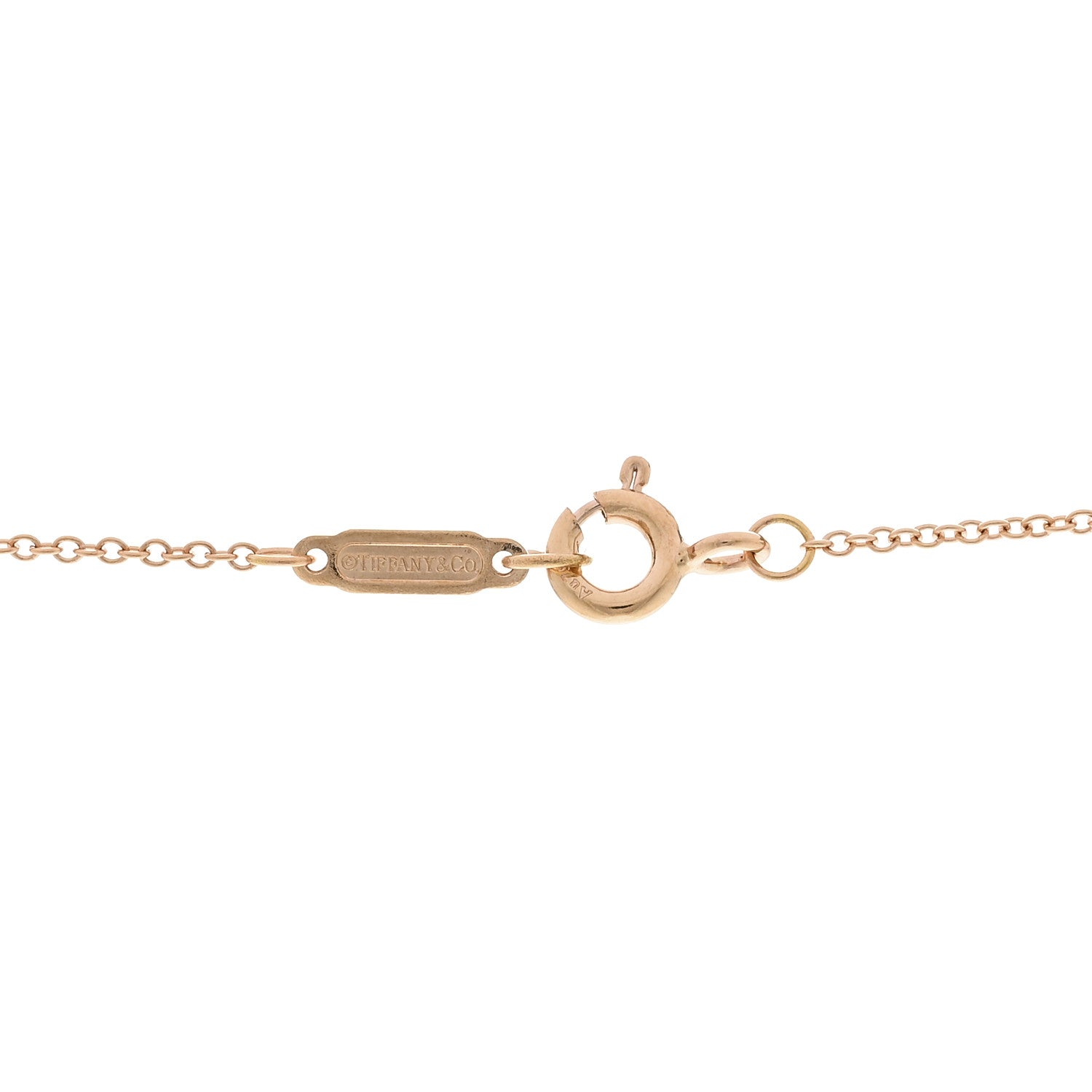 Tiffany 18K Rose Gold 1837 Interlocking Circles Pendant Necklace 4 of 4