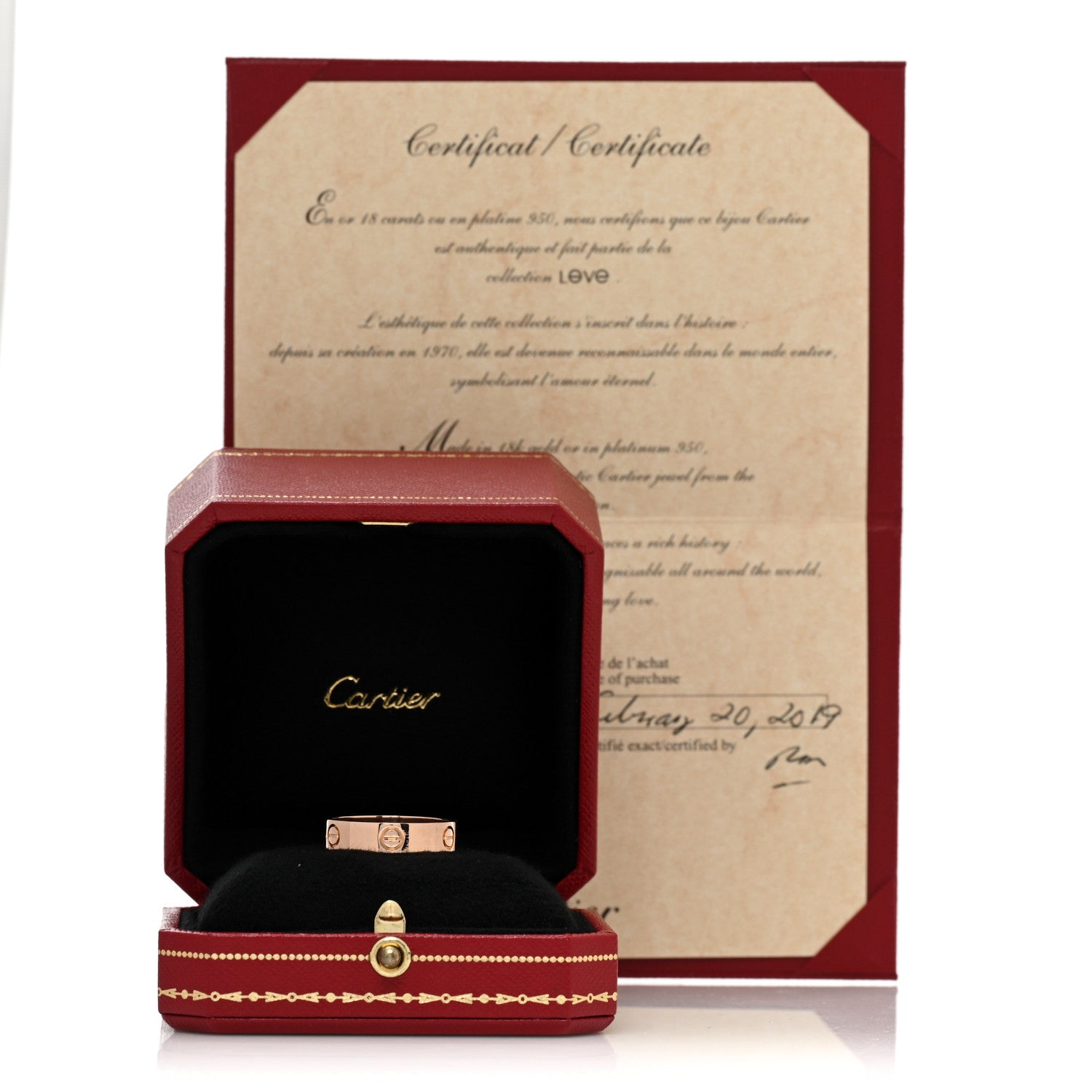 Cartier 18K Pink Gold 5.5mm LOVE Ring 62 10 5 of 5