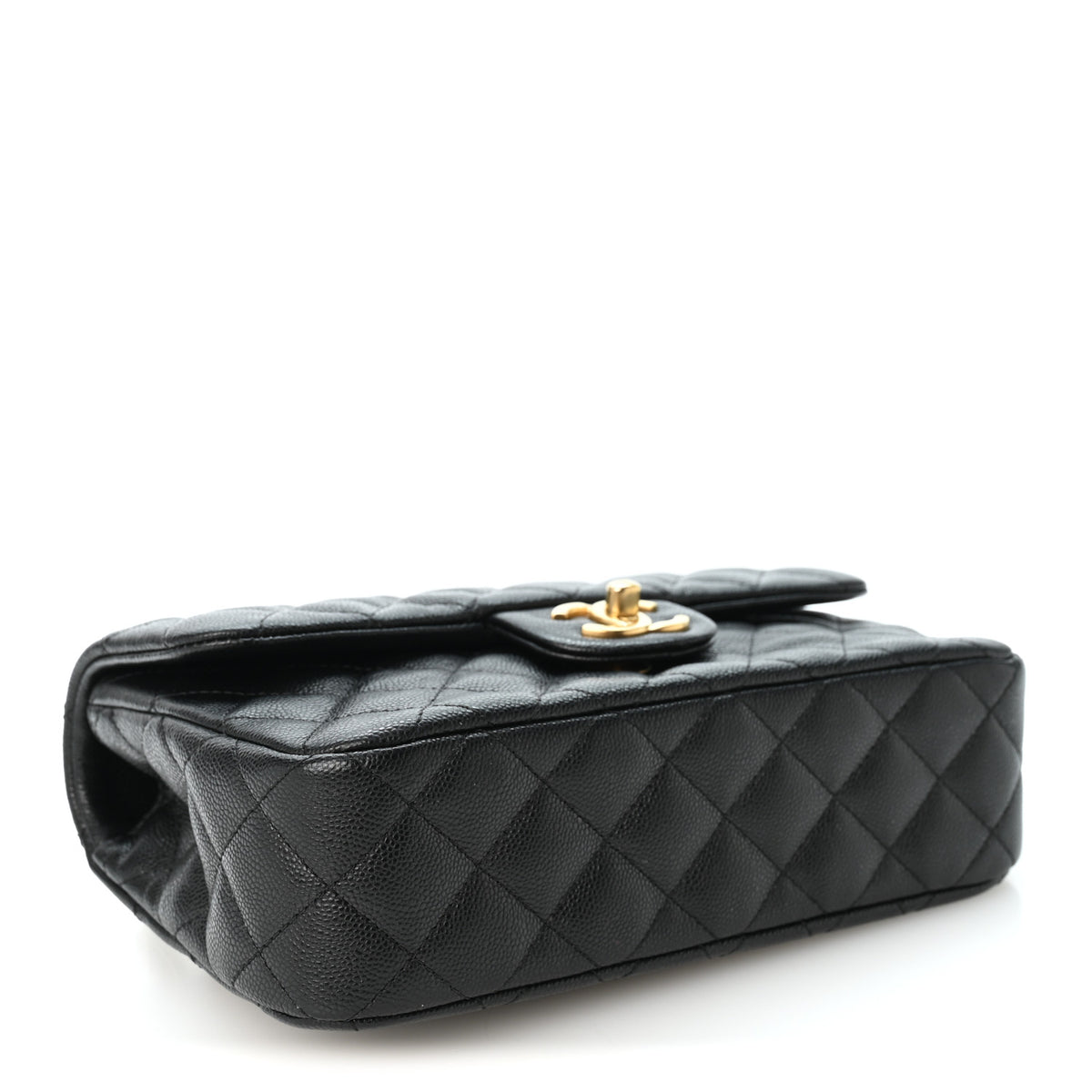 Caviar Quilted Small Handy CC Flap Black
