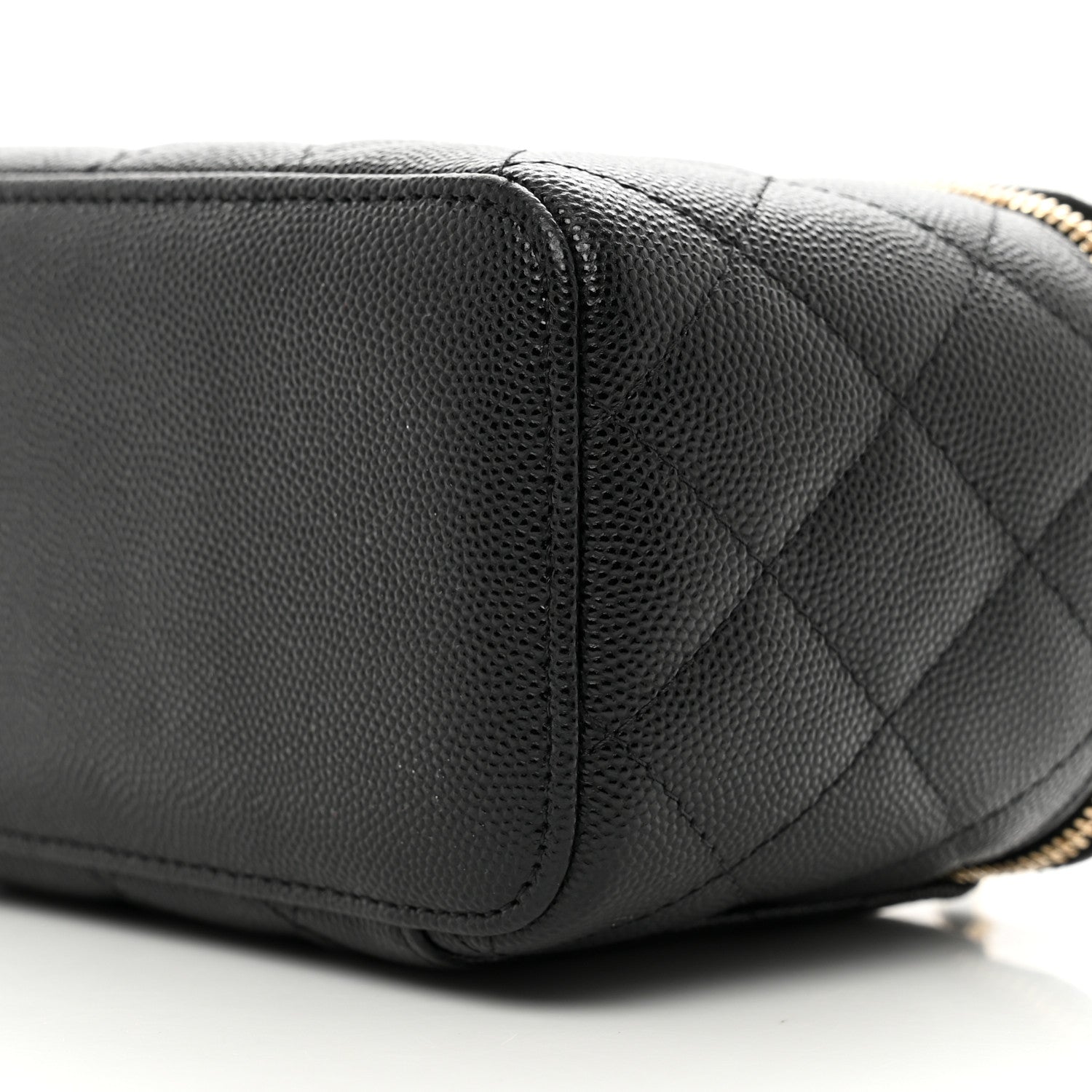 Chanel Caviar Quilted Small Vanity Case With Chain Black 9 of 10