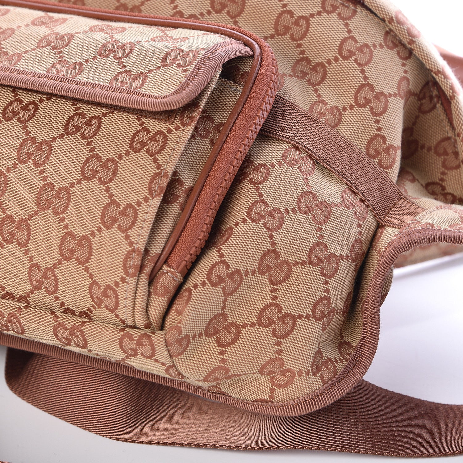 Gucci X MLB GG Monogram LA Dodgers Convertible Belt Bag Beige Ruggine Ivory 10 of 10