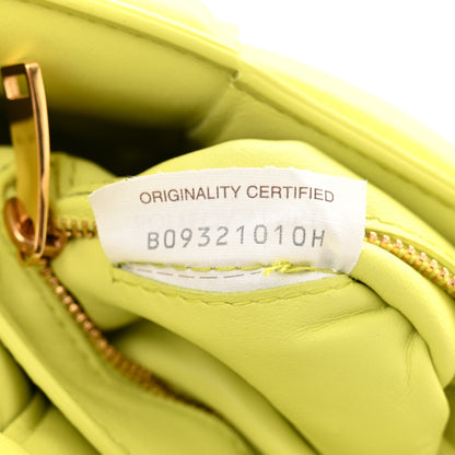 Bottega Veneta Lambskin Maxi Intreccio Padded Chain Cassette Crossbody Bag Kiwi 7 of 11