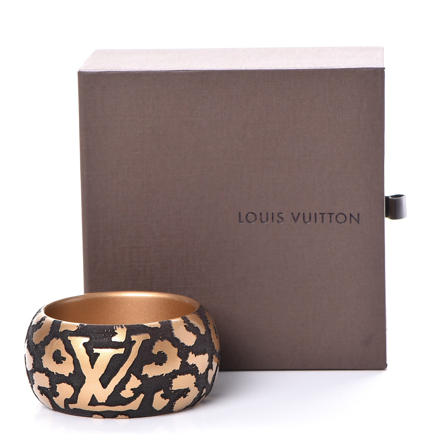 Louis Vuitton Leomonogram Wide Bracelet Gold 5 of 5