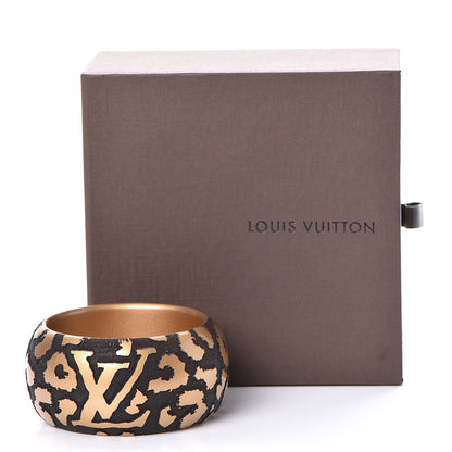 Louis Vuitton Leomonogram Wide Bracelet Gold 5 of 5