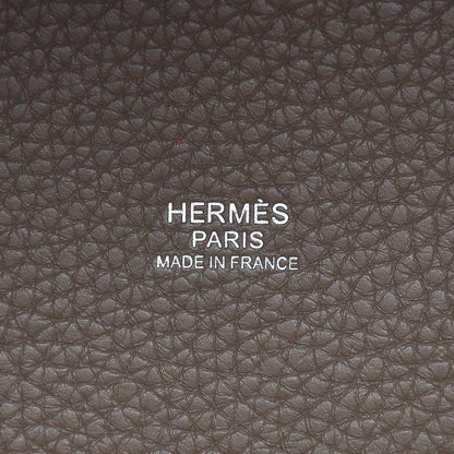 Hermes Taurillon Clemence Picotin Lock 18 PM Etoupe 6 of 9