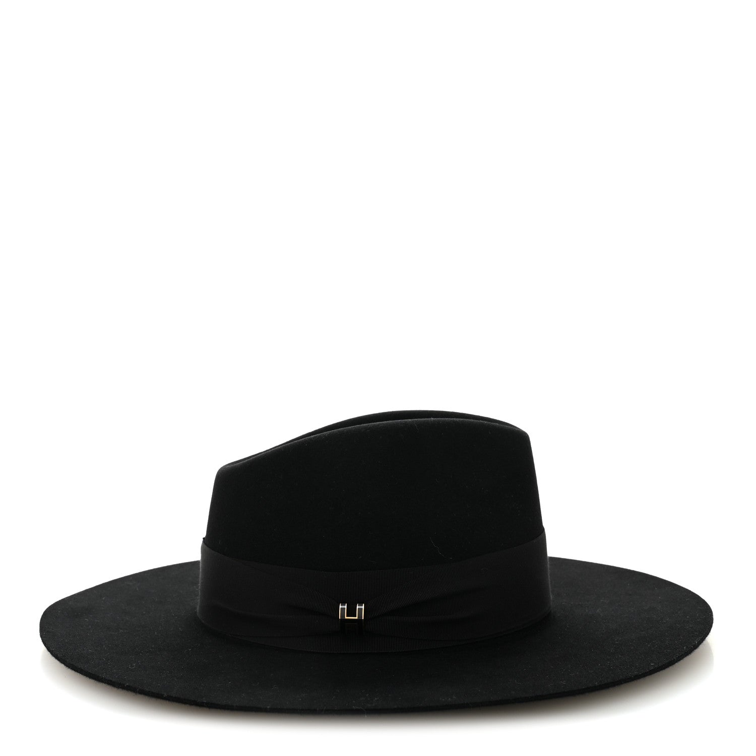 Hermes Rabbit Felt Farrah Pop H Hat 57 Black 1873880 – FASHIONPHILE