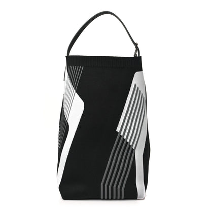 Hermes Technical Mesh Hunter Calfskin Etriviere Dynamo Shoulder Bag MM Black 1 of 9