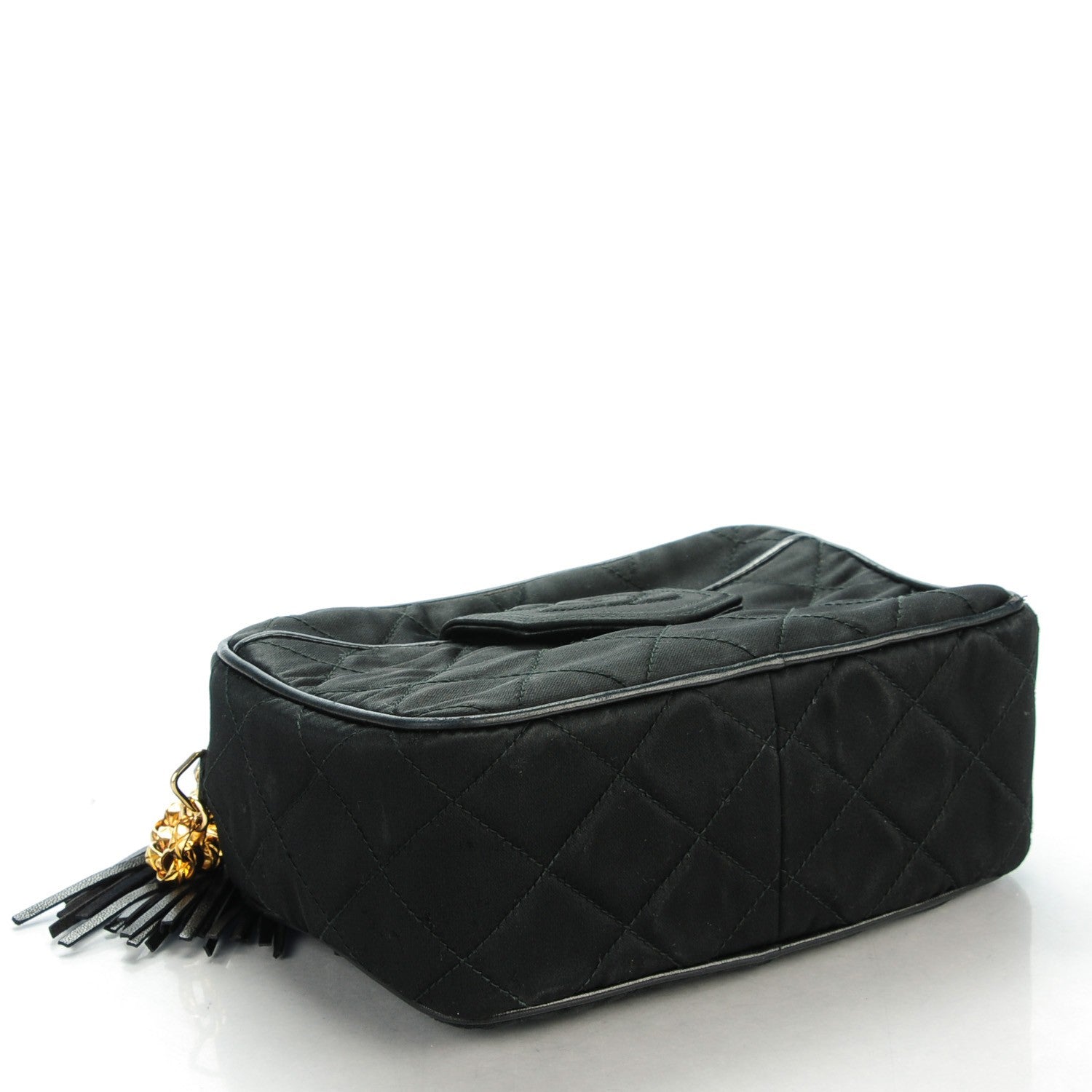 Chanel Quilted Satin Camera Bag Black 5 of 10